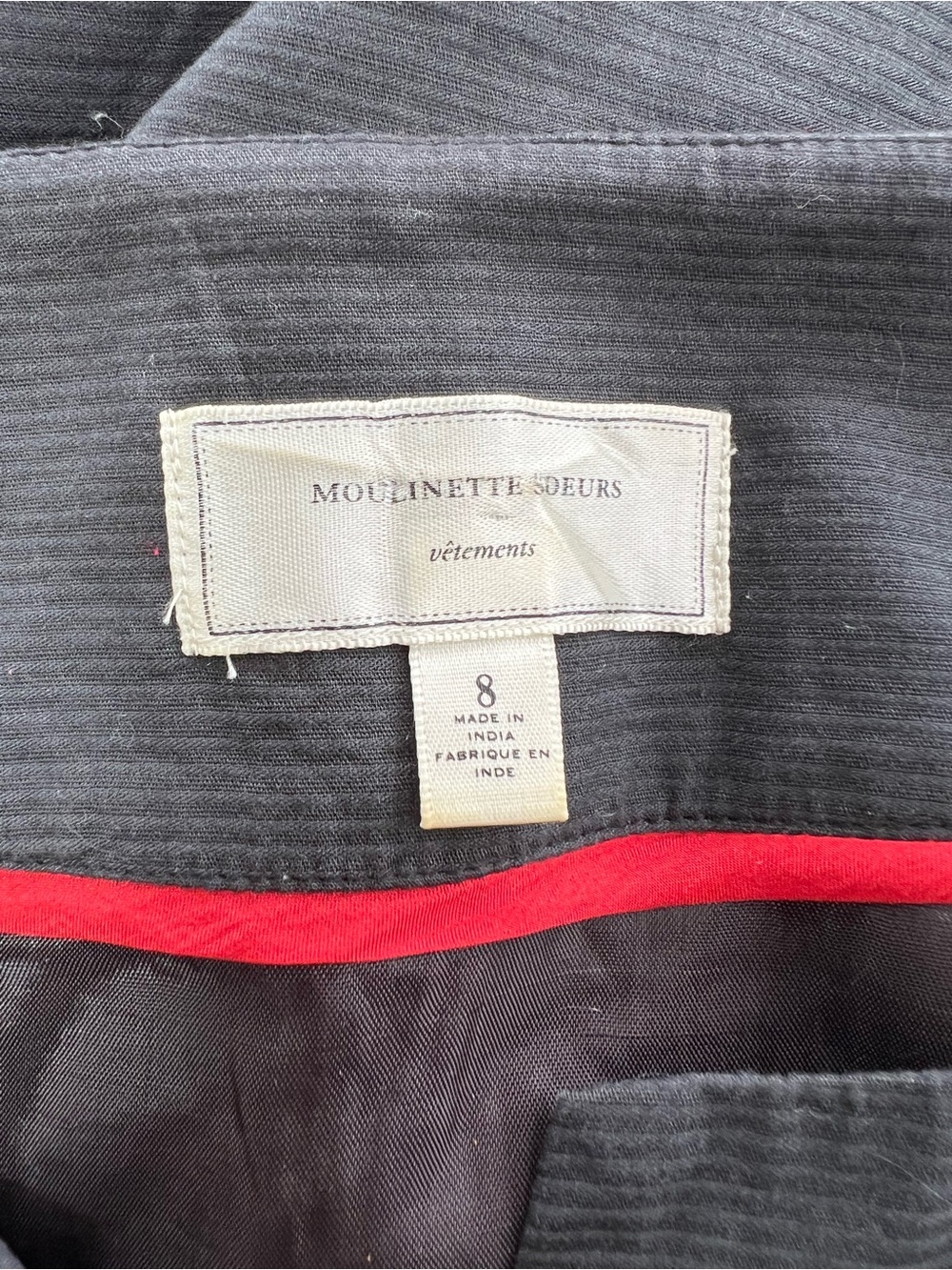 Moulinette Soeurs Anthropologie Lucillae Floral Embroidery Shift Grey Dress, 8 - Picture 9 of 12